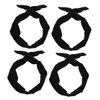 Beatifufu 4pcs Hair Tie Hair Jewels for Women Girl Headbands Wire Headband Headbands for Women Makeup Elastic Daily Headwear Twisted Hairband Spa Headbands for Girls Scarf Iron Bow Tie
