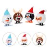 Hemoton 4 Pcs Plastic Wind Up Toys for Kids Christmas Stocking Stuffers, Jumping and Walking Clockwork Toys for Christmas Party Favors Supplies Gift Goody Bag Filler