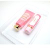 Max Makeup Cherimoya 1 Gift Set of Hold & Kiss Me [ Rose Hand Cream + Vanilla Lip Balm ] + 1 Cosmetic Zipper Bag