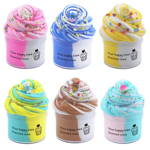 Sunool 6 Packs Butter Slime Kit,Non Sticky,Super Soft Sludge Toy,Birthday Gifts for Kids,DIY Butter Slime Party Favor for Girls & Boys