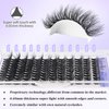 Fluffy Lash Clusters Eyelash Extension 10-18mm Thick Lash Clusters Volume Individual Lashes 100D Wispy D Curl Eyelash Clusters Full Volume DIY Plant Fibres False Eyelashes, by Yaiseiko