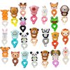 50pcs Cartoon Zoo Animal Wrist Ballon Wildlife Safari Balloon Animals Balloons bracelets for Jungle Theme Birthday Party Favors, Assorted Style