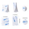 60Pcs Double Sided Foam Tape Strong Pad, Self-Adhesive Tape Include Square Round and Rectangular, Super-Sticky Adhesive Mounting Suitable for Walls and Door, Wood, Metals, Glass, Papers (White)