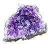 CrystalTears Amethyst Crystal Geode Cluster Raw Amethyst Rock Quartz Healing Crystals Druzy Geode Mineral Specimen Gemstone for Meditation Reiki Healing Home Decor 0.18-0.33 lb Christmas Gift