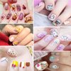 Cartoon Nail Art Stickers, Cute Animal 3D Self-Adhesive Decals Design, Unicorn Bear Dog Cat Flowers Chicken Rabbit Heart Baby Nail Decoration for Women Girls Manicure Charms Acrylic Supplies(8 Sheets)