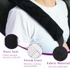 Dickno 2 PCS Car Seat Belt Pads Cover, Soft Comfortable Safe Belt Shoulder Strap Covers Harness Pad Helps Protect Your Neck and Shoulder, Universal Interior Accessories for Most Vehicles (Black)