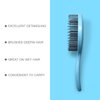 RAIN’S SECRET Lollipop Shaped Mini Detangling Hair Brush for Women,Men,Kid, Wet/Dry Hair,Pocket Detangler for Outing or Traveling (blue)