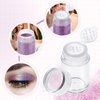 RAYNAG 6 Pieces Mini Empty Loose Powder Bottle Travel Cosmetic Glitter Powder Eye Shadow Powder Box with Sifter and Lids (12 holes)