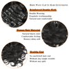 Yacurcur Body Wave Clip Ins Human Hair 8Pcs/Set 120 Gram Body Wave Clip in Hair Extensions 10A Brazilian Virgin Human Hair for Black Women Natural Black Color 14 Inch
