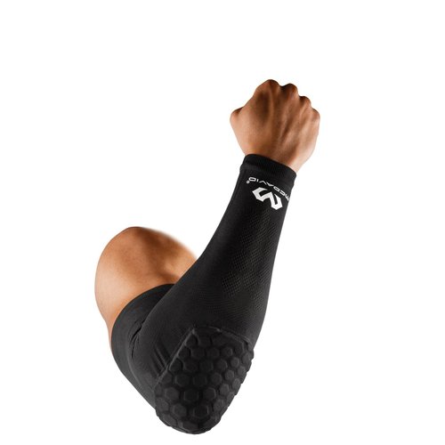 McDavid Elbow and Arm Compression Sleeve with HEX padding. For Basketball, Football, Baseball and more. Knit Airflow and UV Protection