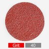 FPPO Grit40 50Pcs 3" inch Sanding Disc Roll Lock R-Type Sandpaper Quick Change Disc Grinding Pad Abrasive Disc,Abrasive Disks for Power-Operated Sanders