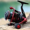 Sougayilang Spinning Reels Ultra-Weight, 6.2: 1 High Speed ​​Gear Ratio, Metal Frame and Rotor, 12 + 1 Shielded BB, Smooth Powerful Freshwater and Saltwater Spinning Fishing Reel(SD-4000-Red)