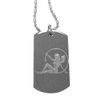 Sexy Devil Wings Trucker Babe Chick - Luggage Metal Chain Necklace Military Dog Tag