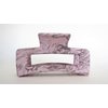 Generic Lavender and purple splatter paint rectangle hair claw clip