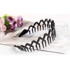 Women Men Plastic Sharks Tooth Headband Toothed Hairband Hair Comb Zigzag Hair Band Hair Hoop Hair Accessory (Black)