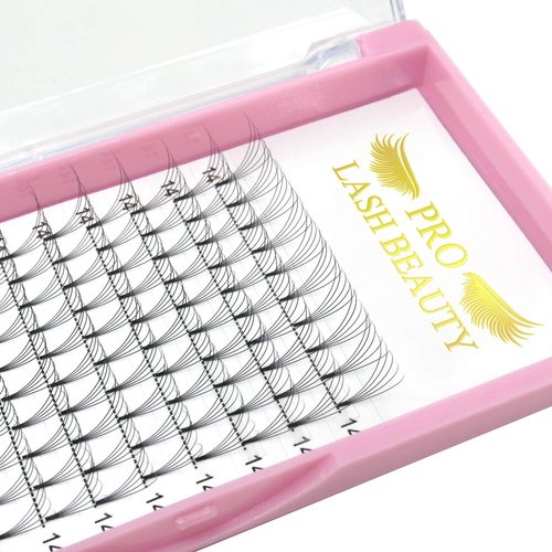 Premade Volume Eyelash Extensions 7D-D-0.07-13 Short Stem Premade Fans Eyelash Extensions 9 to 20 mm Volume Lash Extensions Pre made Lash Fans C D Curl (7D-D-0.07,13mm)