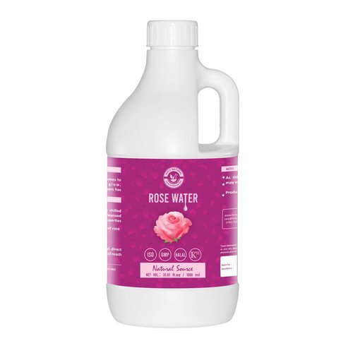 Holy Natural Rose Water (1000ml) for Face &amp; Hair Toner Alcohol &amp; Preservative Free