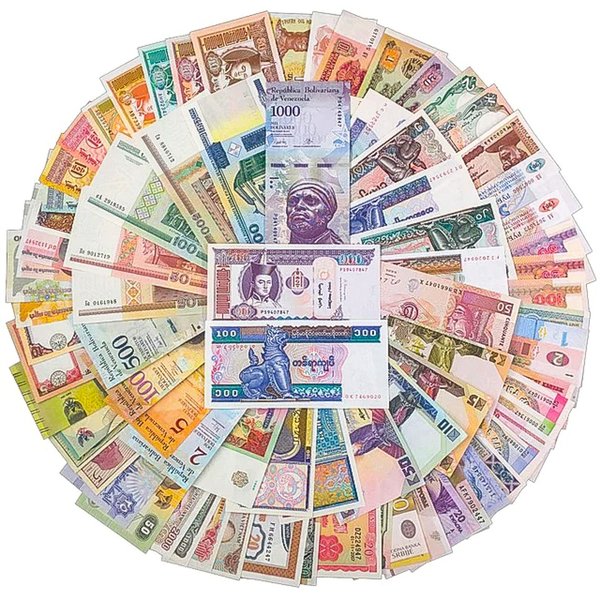 20 World Banknotes Different Paper Money UNC and AU Foreign Notes Old Currency Collection