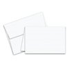 White Classic Linen Blank Fold Over Greeting Cards and Classic Linen Envelopes | 5 X 7-Inches When Folded | 25 Sets