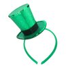 Needzo Glittery Leprechaun Top Hat Headband, Sparkling Green St. Patty's Day Accessory, Comfortable and Festive, Ideal for Parade and Irish Celebrations, Adjustable One Size