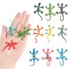 FINGOOO 24 Pcs Mini Lizard Figures, Plastic Assorted Small Lizard Fake Realistic Lizard Toy 2.4 inch for Teens Adults Prank and Prop Party Favors Little Gifts