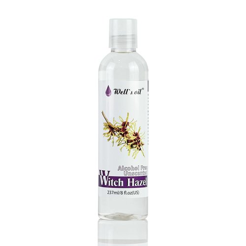 Well's Oil Witch Hazel Toner - 8 fl oz / 237 ml | Clarifying & Moisturizing | Alcohol-Free, All-Natural & Unscented