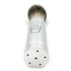 Parker Full Size Travel Shaving Brush with Pure Badger Bristles - Ingenious Design Stores the Brush Head in the Handle Making the Brush Compact for Travel