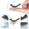 BRETOYIN Mini Fish Figurines Set 6PCS Whale Bath Toys Figure Whale Ornament for Kids Toddlers Preschool Educational Playset