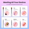 Beetles 3 Pcs Gel Nail Art Brushes Set Gel Polish Design Pen Painting Tools with Liner Brushes Petal Painting Brush and Oval Brush DIY at Home Manicure for Girls