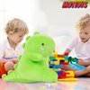 MOTTOYS Dinosaur Plush Toys - 12" Stuffed Plushies - Soft Pillow for Home Decorations - Hugging Figures for Boys and Girls - Cute Animal Toys for Fans - Ideal Sleep and Play Companion (Green)