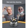 Head Shavers for Bald Men - Newly Designed Magnetic 6D Electric Razor, IPX8 Waterproof Dry/Wet, 10000 RPM High Speed Motor for Fast Shaving, USB-C Cable and Storage Bag for Home & Travel
