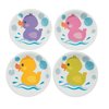 Fun Express Rubber Ducky Paper Dessert Plates - Duck Themed Party Tableware Paper Plates - Party Decoration Supplies for Baby Shower Bridal Shower Party Wedding - Tableware Party Supplies - 24 Pieces