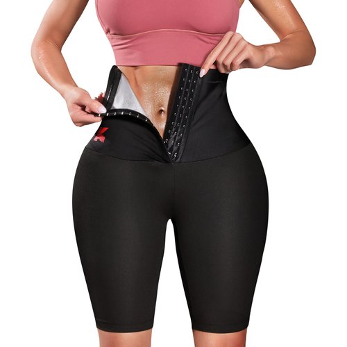 KUMAYES Sauna Sweat Pants for Women High Waist Slimming Shorts Compression Thermo Workout Exercise Body Shaper Thighs