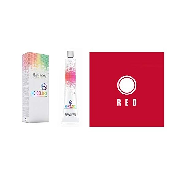 Salerm Cosmetics HD Colors Fantasy Semi Permanent Cream Hair Color 153ml / 5.4oz (Red)