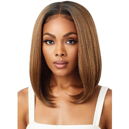 Outre Perfect Hairline Fully Hand Tied 13 X 4 Lace Wig HD Transparent lace NO Plucking Required DANNITA (DR6/CHAMFIZ)