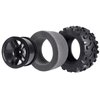 (4-Pack) HobbyPark RC Truck 2.8" Tires & Wheels Rims with Foam Inserts 12mm Hex Hub for 1/10 Electric/Nitro Power Off Road Monster