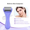 my novel things Cooling Eye Mask Ice Roller for Face, Cold Roller Skin Care Facial Lymphatic Drainage Massager and Gel Mask for Dark Circles Puffiness Warm Compress Puff Women Men Wrinkles Lifting