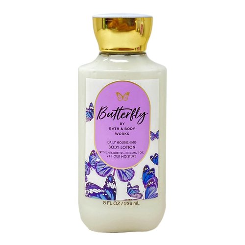 Bath & Body Works Butterfly 3 Pack Daily Nourishing Body Lotion Bundle with a Lavender Dream Bar Soap - Full Size
