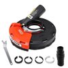 HERZO Dust Shroud for Angle Grinder 4/4.5/5 inch Universal Surface Grinding Shroud (125MM)
