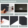 Pikalon 30 Sheets Black Glitter Cardstock 8.5 x 11 Inches, 230gsm Premium Sparkling Card Stock Paper for Card Making DIY Wedding Birthday Craft Party Decoration School Student Supplies (Black)