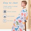 Iusmnur Kids Barber Cape, 51"x36" Professional Salon Hair Cutting Cape with Adjustable Neck Strap, Unisex Kids Haircut Cape for Hairdresser and Stylist (Dinosaur Land)