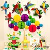 KatchOn, Tropical Birds Honeycomb Cutouts - Big, Pack of 6 | Jungle Theme Decorations, Luau Party Decorations | Tropical Party Decorations, Hawaiian Party Decorations | Rainforest Decor, Tiki Party