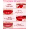 Peel Off Lip Tint Stain Set-3pcs Tattoo Lip Liner Stain Lip Gloss with Matte Finish,Long Lasting Waterproof Nonstick Lipstain Tinted Lip Stain Lipgloss, Christmas Makeup Gift for Women Girl-02+04+06