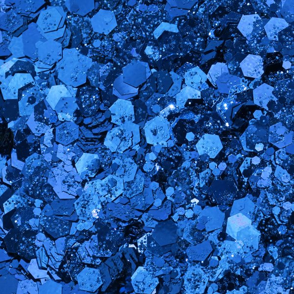 Penta Angel Chunky Glitter 50g/1.76oz Metallic Glitter Powder Craft Sequins Flakes for Resin Art Nail Makeup Face Body Festival Decoration (Royal Blue)