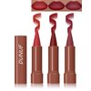 3 Colors Nude Matte Gradient Lipstick and Lip Liner Set, High Pigmented Velvet Smooth Red Lip Crayon Liner Makeup Pen, Women Long Lasting Smudge Proof Brown Lipstick and Lip Liners Combo,06+07+09