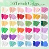 BORN PRETTY Acrylic Powder Set 36 Colors Spring Summer Acrylic Nail Powder Nude Pink Red Green Blue Purple Professional Polymer 3D Acrylic Nail Art Kit for French Nails Extension Nail Carving