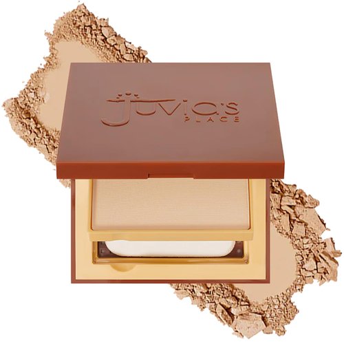 Juvia's Place I am Magic Powder Foundation L3 Cairo - Compact Pressed Face Makeup Professional Matte Clean Finish Skin Clarity Setting Powdered Blend Fresh Waterproof Blot Mirror Puff Cosmetics