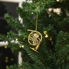 Broadway Gifts 2.8" Gold Brass French Horn Ornament Decoration
