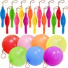 JULLIZ 48pcs Punch Balloons, Punching Balloon Party Favors for kids, Neon Bounce Balloons with Rubber Band for Carnival, Fun, Gift Bag Party Favors