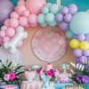 Blue Balloon Garland Arch Kit, Pastel Pink Blue Purple Yellow White Apricot Dog Balloons with Dog Bone Foil Balloon for Kids Girl Puppy Dog Paw Party Decorations Baby Shower Cartoon Party Supplies